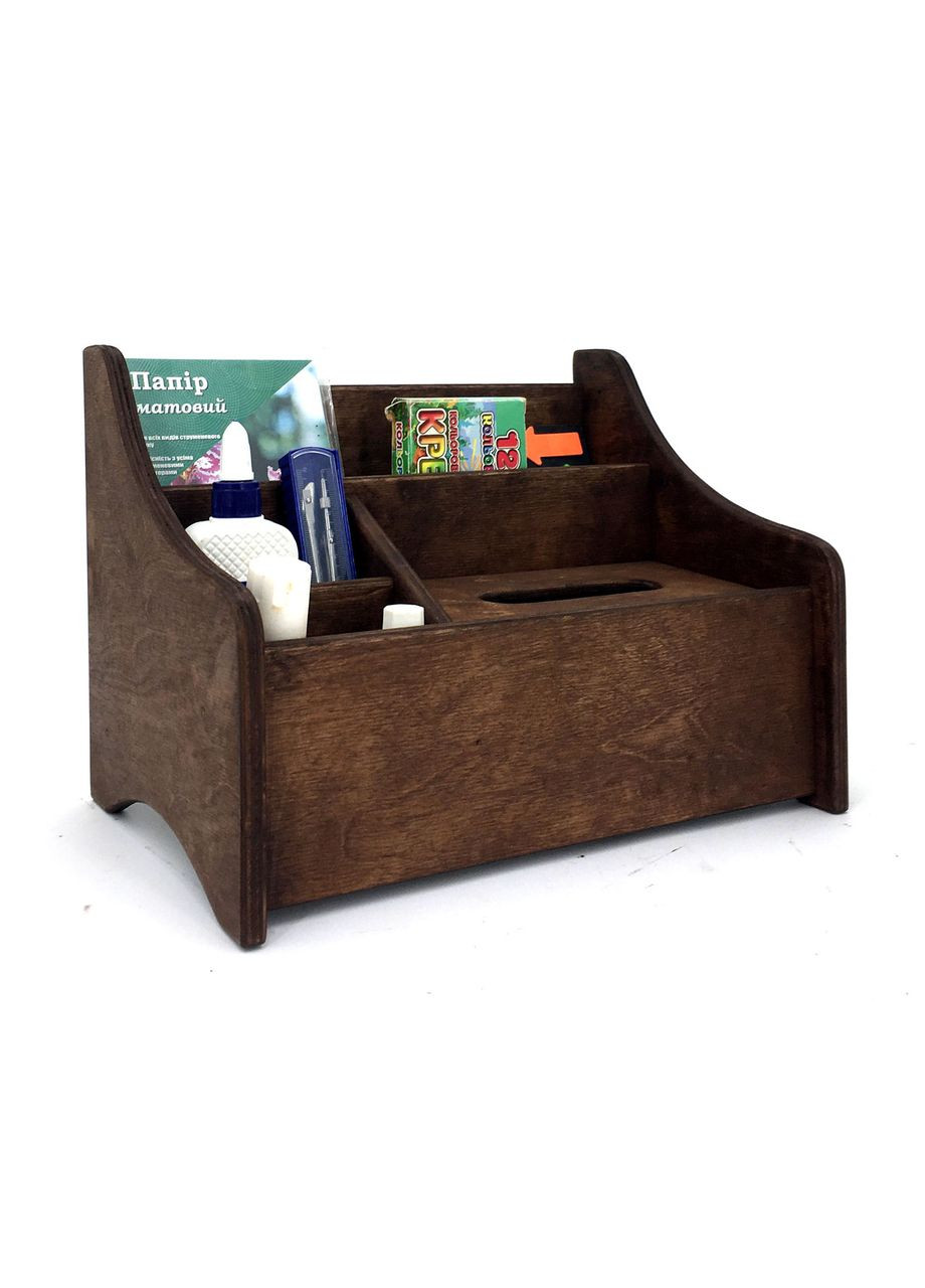 Настольный органайзер из дерева Майрон капучино (КНЦ-008109) No Brand (328228115)