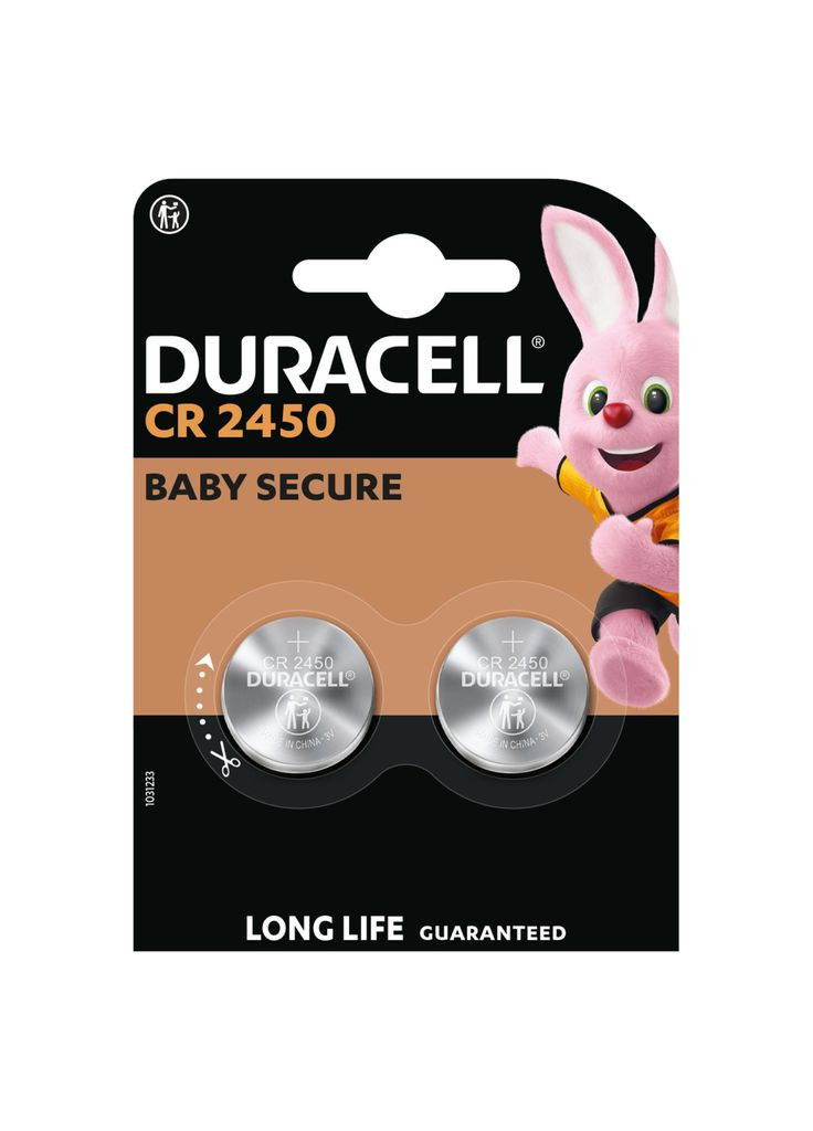Батарейка CR 2450 спеціальна літієва типу таблетка 2450 3V, 2 шт. в упаковці (m475373) Duracell CR 2450 спеціальна літієва типу таблетка 2450 3V, (367071253)