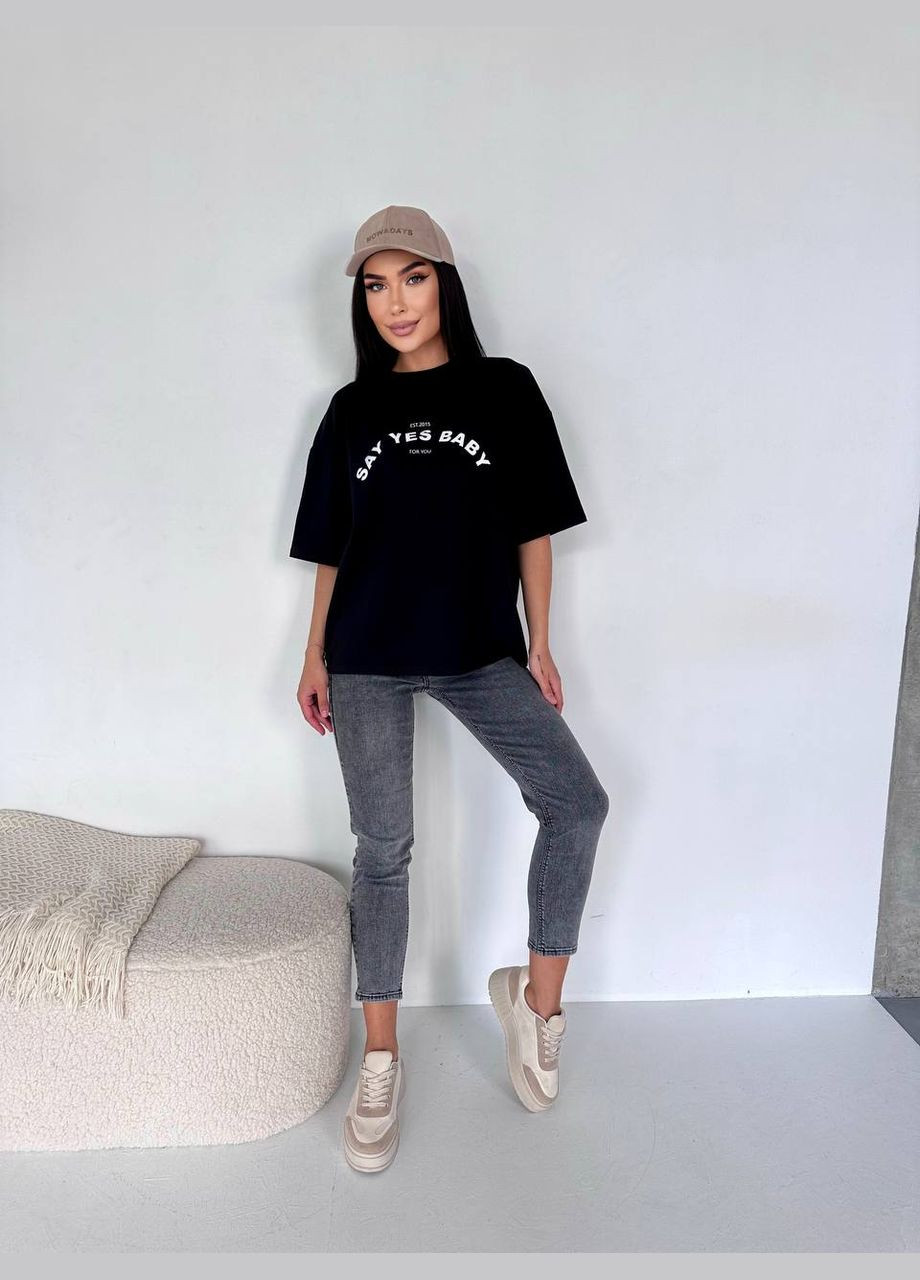 Жіноча футболка з написом Fashion - (333036819)