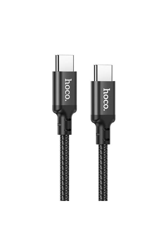 Зарядный кабель быстрой зарядки X14 Double speed на 60 W с разъемом Type-c to Type-c Черный Hoco (349824289)