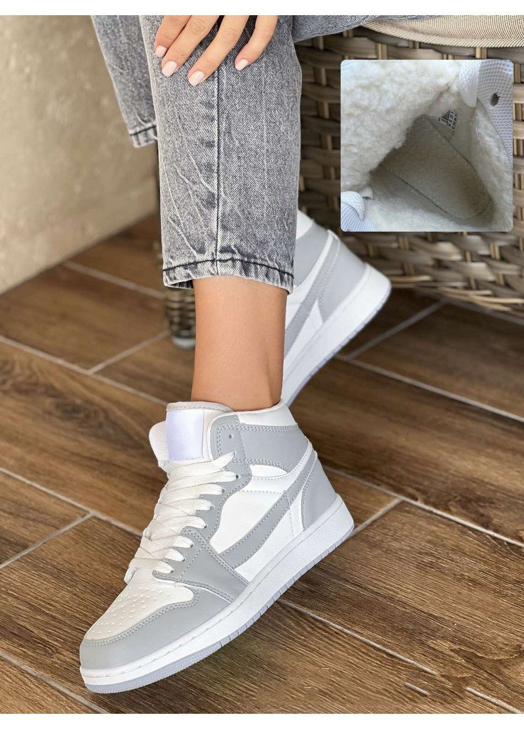 Осенние зимние ботинки на овчине b7703-1 Navigator прессованная кожа