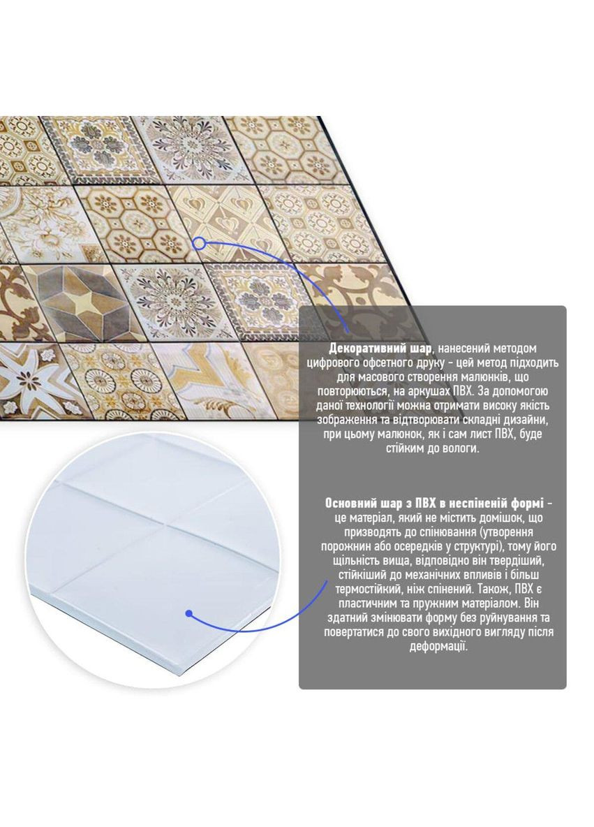 Декоративна ПВХ панель 960х480х4мм (D) SW-00001777 Sticker Wall (330609612)