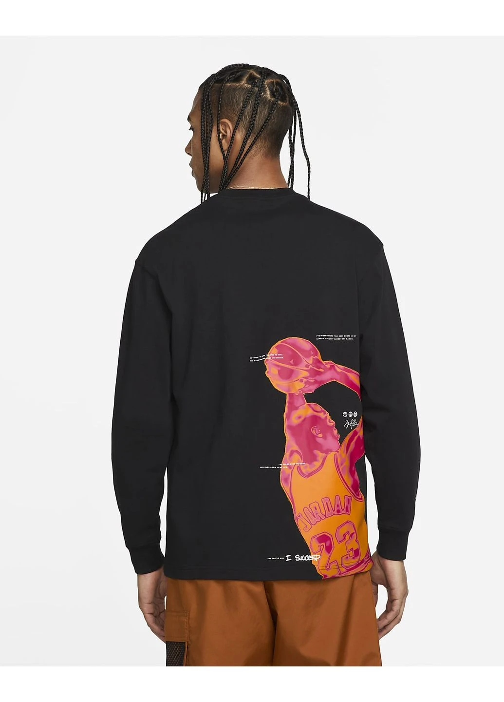 Чорний світшот m j jmpmn stmt 85 ls crew black dh8806-010 Air Jordan (397851346)
