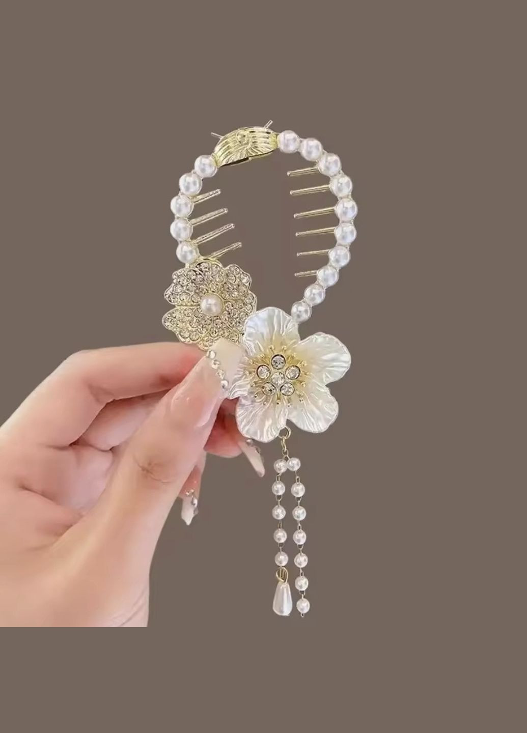 Заколка для волос с цветками China (345751307)