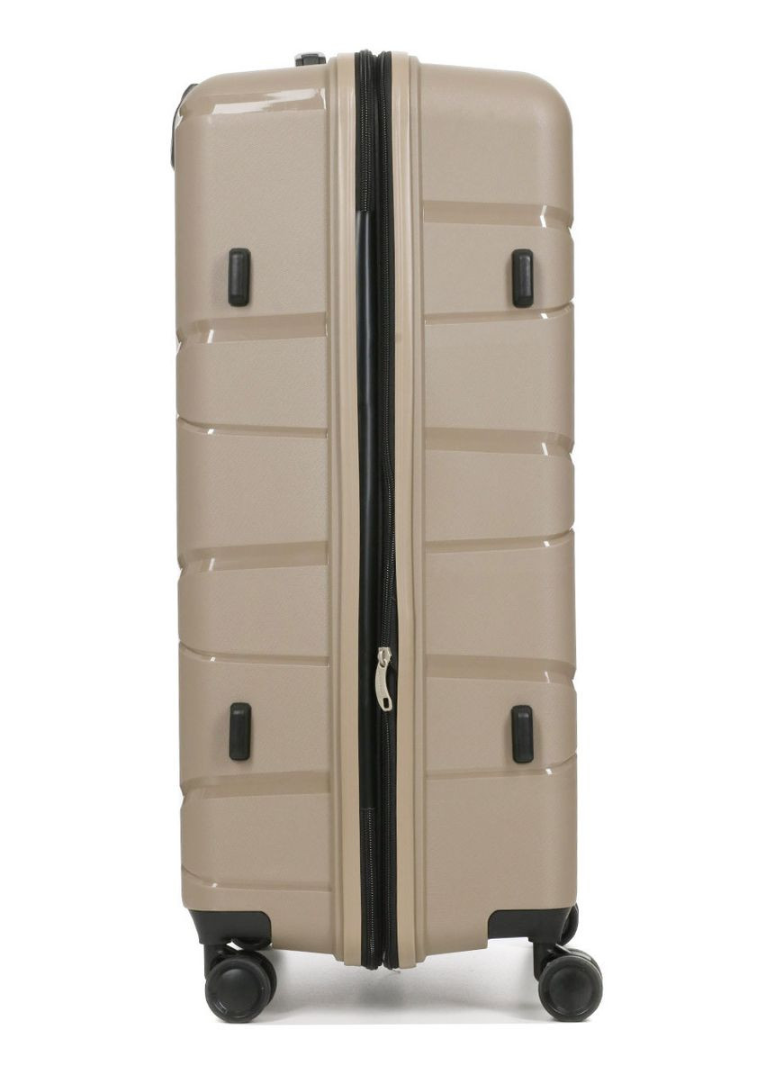 Валіза велика L поліпропілен беж 75х50х31+5см/115л/4.4кг/ 289 WORLDLINE (324802266)