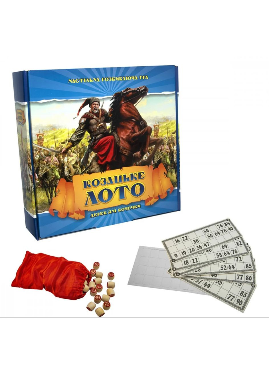 Настольная игра Лото Казацкое с деревянными бочонками 341 () Strateg (328945213)