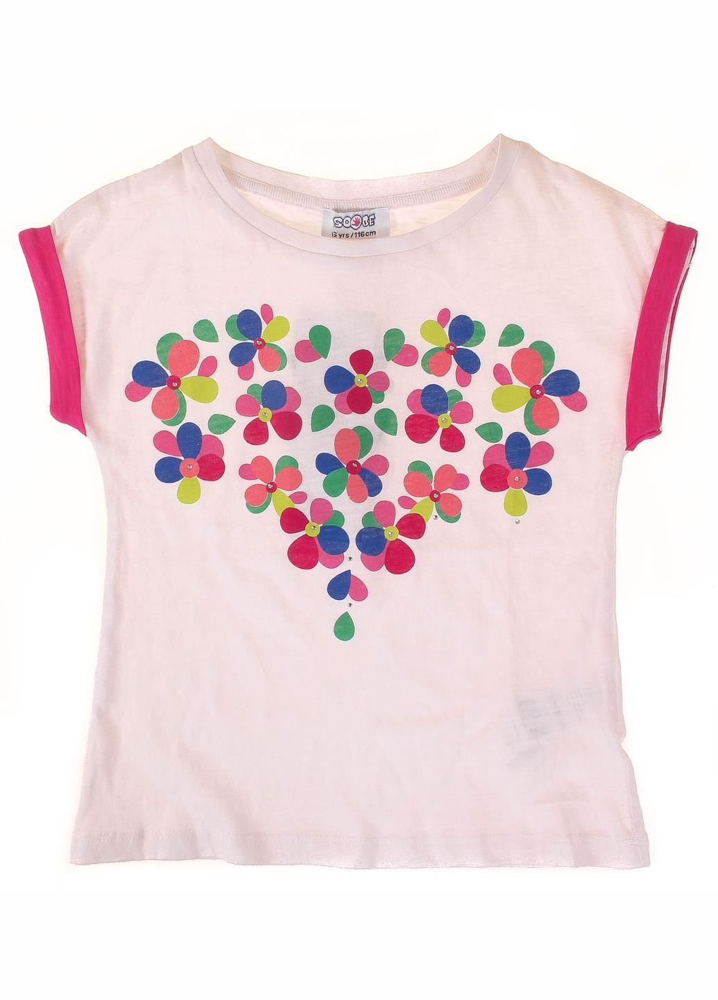 Біла літня футболка 14ykgtsrt937 білий Soobe