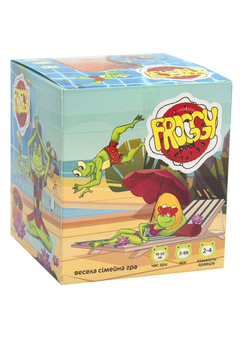 Настільна гра Froggy Pool з жабками для дітей 3+ з кінетичним піском і відром 2-4 гравці Strateg (369760979)