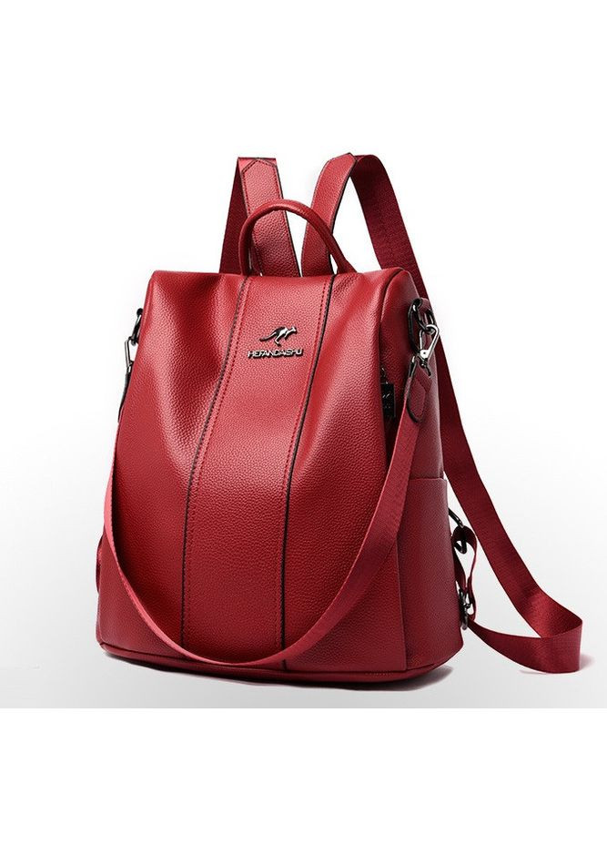 Женский городской рюкзак сумка кенгуру трансформер Красный No Brand (301083273)