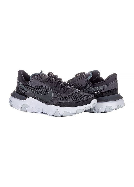 Кроссовки REACT R3VISION DQ5188-001 Nike чёрные демисезоны (368556742)