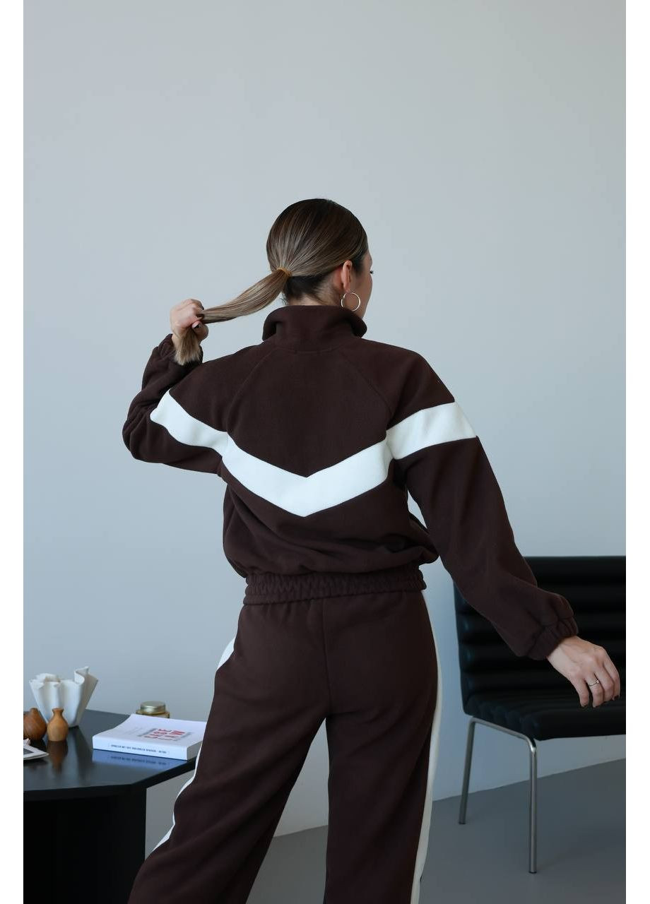 Трендовый женский костюм с контрастными линиями на полларе – новинка сезона ❤️ (ЗАМЕР В ОПИСАНИИ) DK/DL Мода без кордонів (369573764)