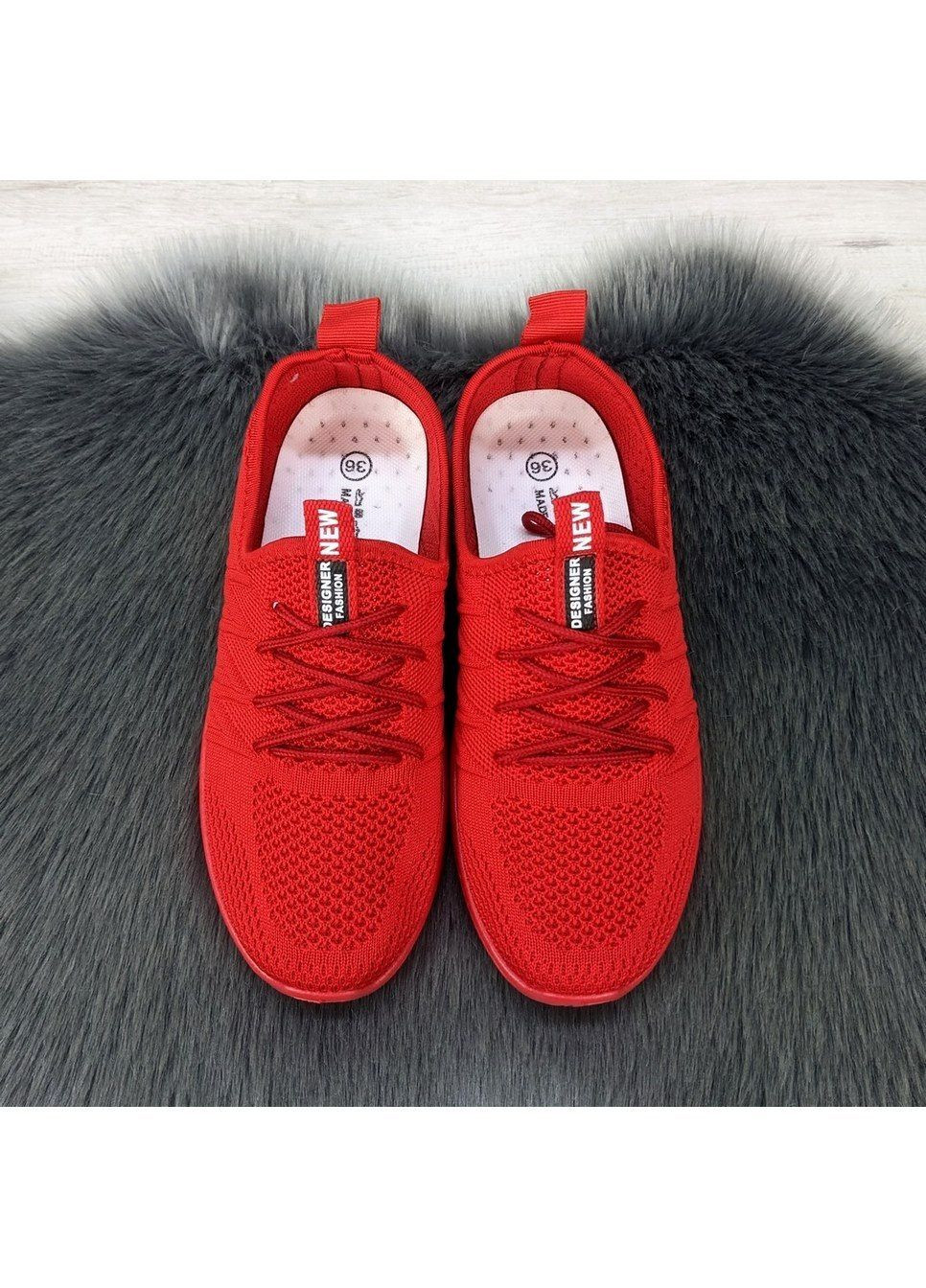 Кроссовки женские текстильные Gipanis красные лето (294050574)