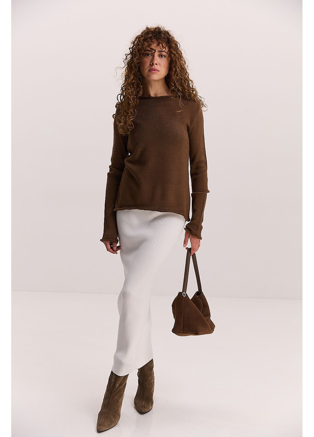 Вязаная женская кофта с ажурным эффектом Arjen (353036826)