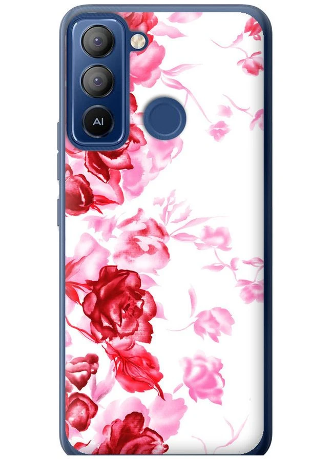 Силіконовий чохол 'Намальовані троянди' для Endorphone Tecno POP 5 LTE BD4 (378331060)