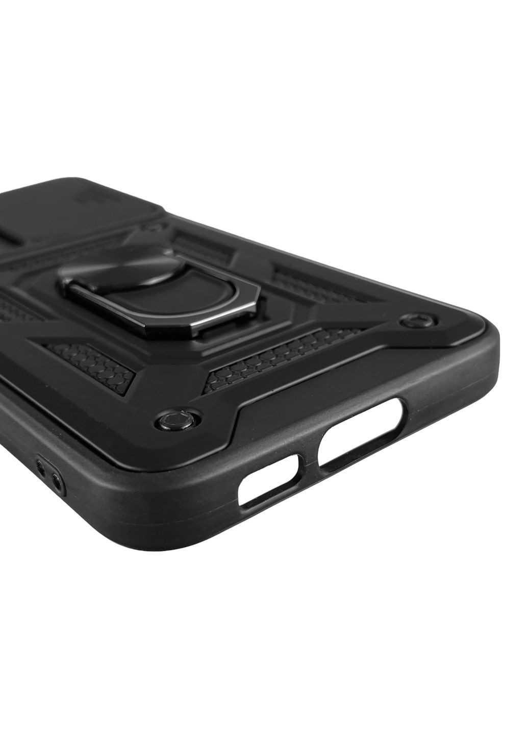 Чохол для Galaxy S23 Plus (SM-S916B) броньований з кільцем зі шторкою на самсунг с23 плюс чорний rg1 Samsung (366018952)