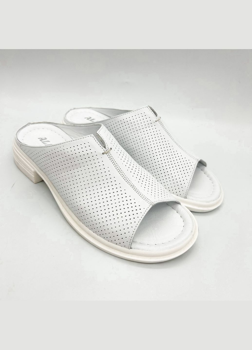 Белые мюли (р) кожа 0-1-1-231200 Allist