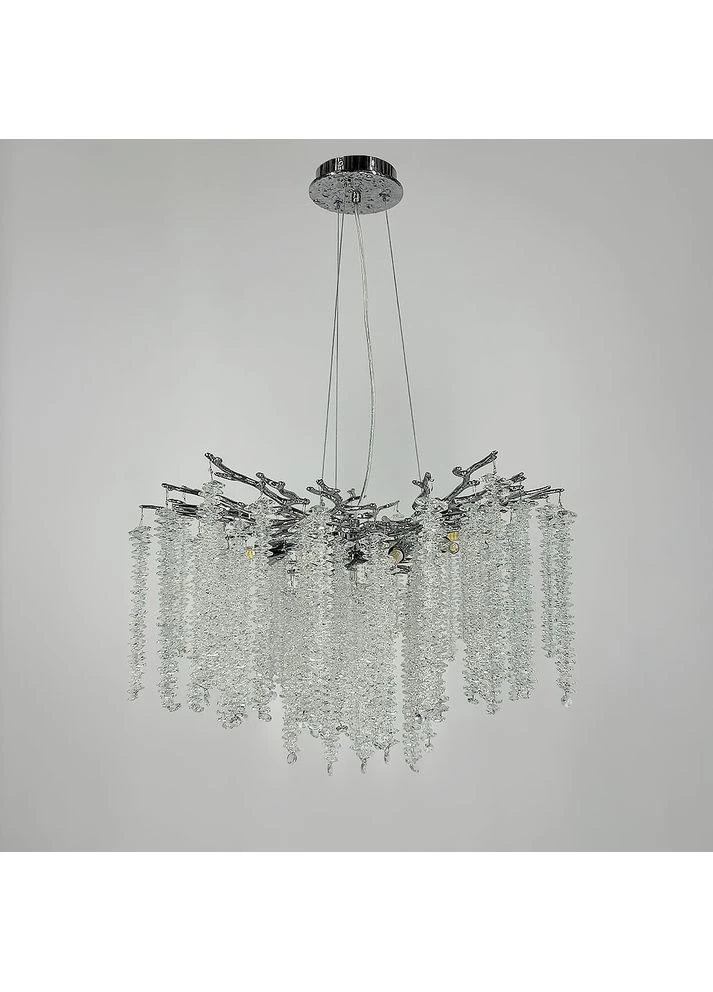Люстра подвесная хрустальная LNF-17434/8P 60см хром (цоколь G9) Light House (379917014)