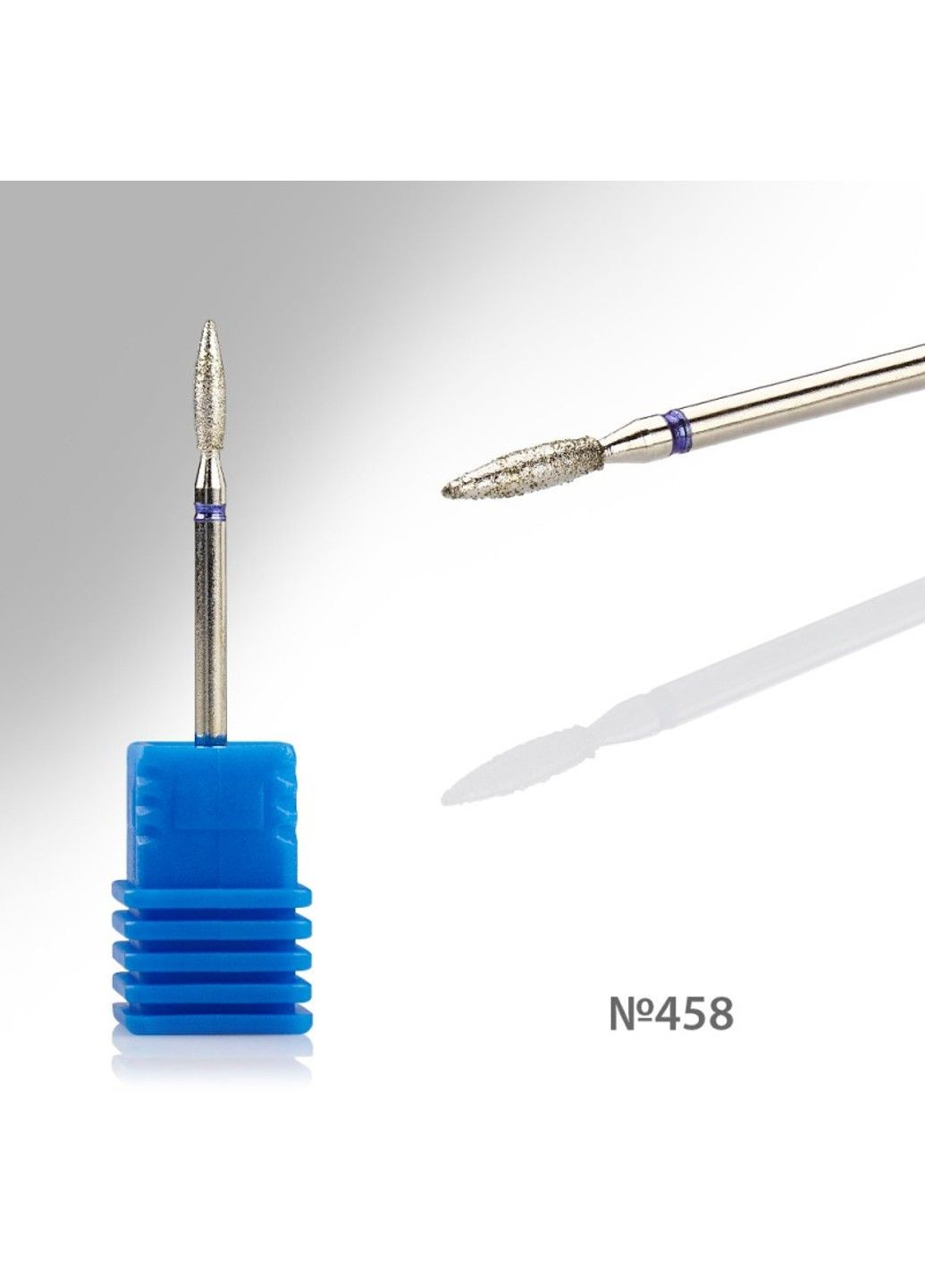 Алмазная пламеобразная фреза 9х2 мм средней абразивности №458 MagicNail (308862161)