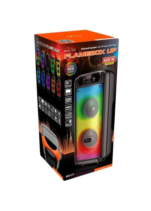 Акустична система 1.0 14W, Bluetooth/FM/AUX/MicroSD/USB/RGB чорна Media-Tech (393952256)
