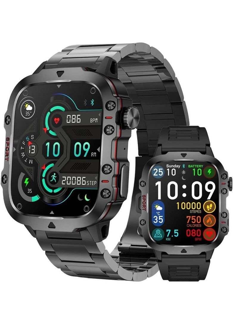 Спортивний смарт-годинник для чоловіків Military Fit Smart Watch (316680174)