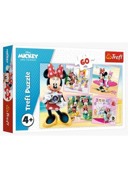 Пазл "Відпочинок Міні. Дісней Мікі Маус" 60 елементів 17360, в коробці (900511173604) Trefl (322502932)