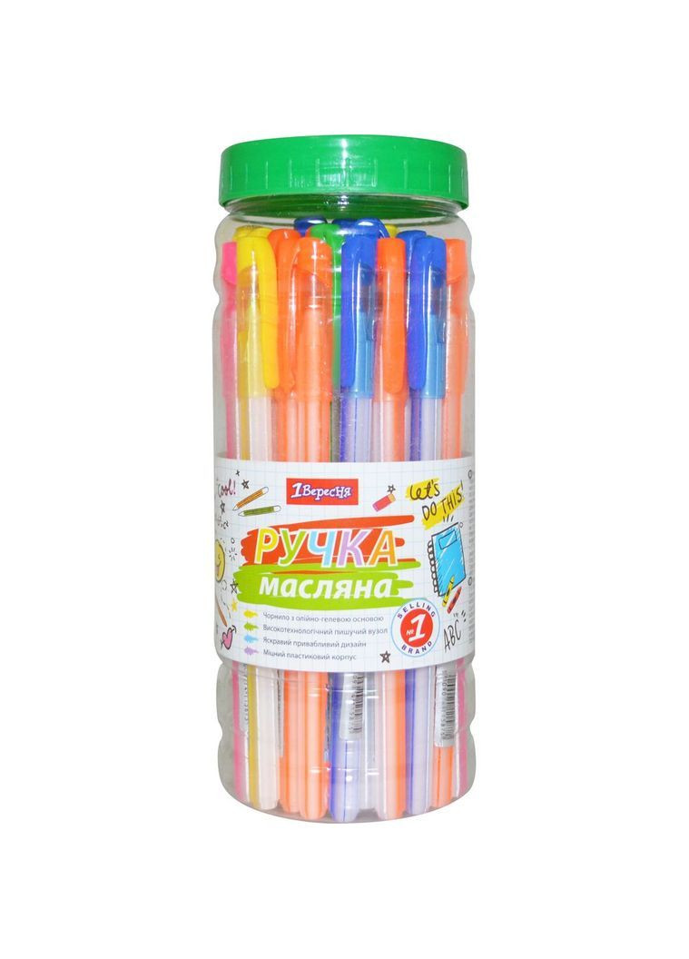 Ручка кулькова Candy сині чорнила упаковка 30 шт. () 1 Вересня 411587 (366666936)