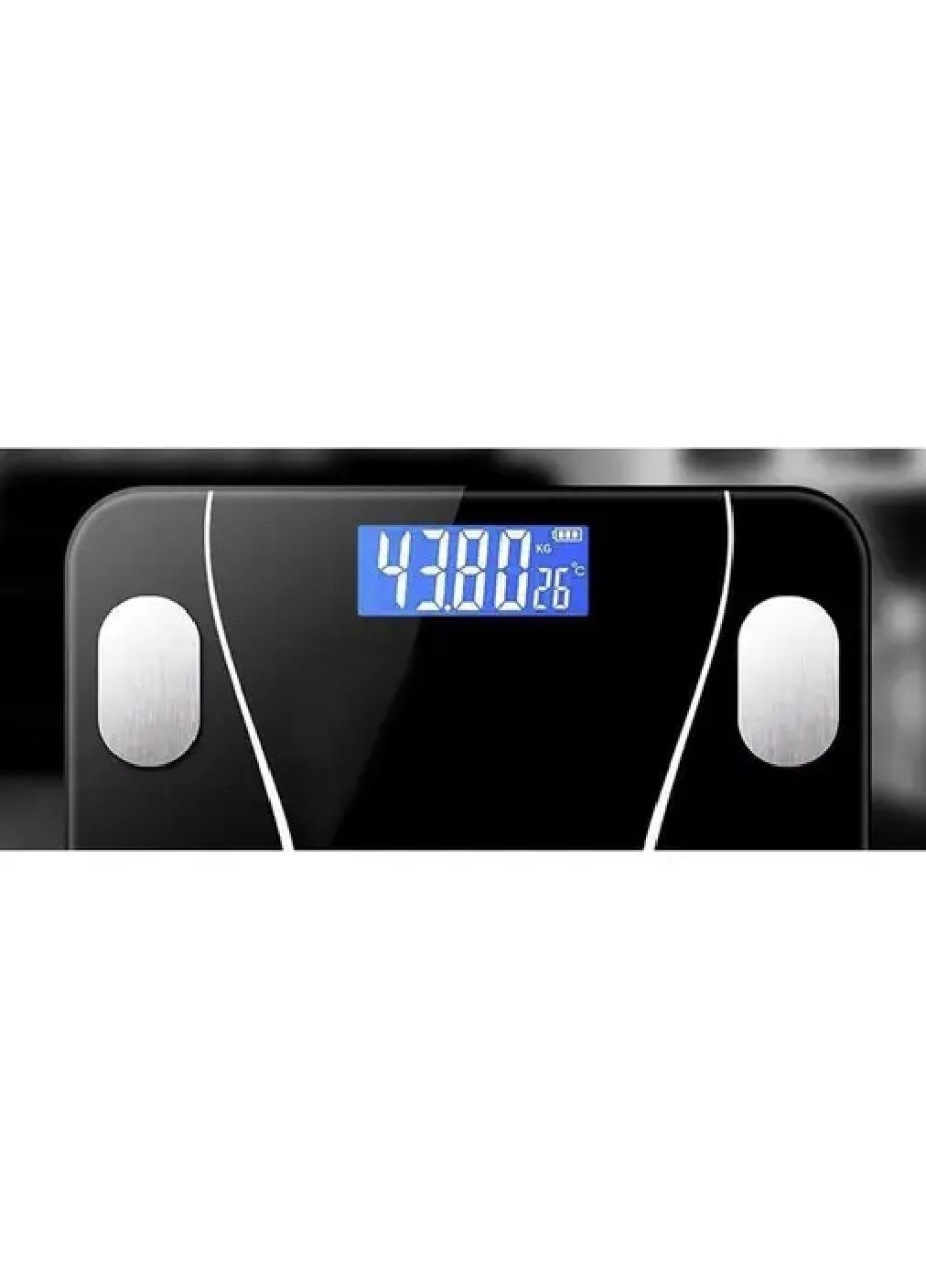 Розумні підлогові електронні ваги з Bluetooth вимірюванням 8 різних параметрів міцність до 180 кг 26х26х2,2 см (478089-Prob) Unbranded (302467613)