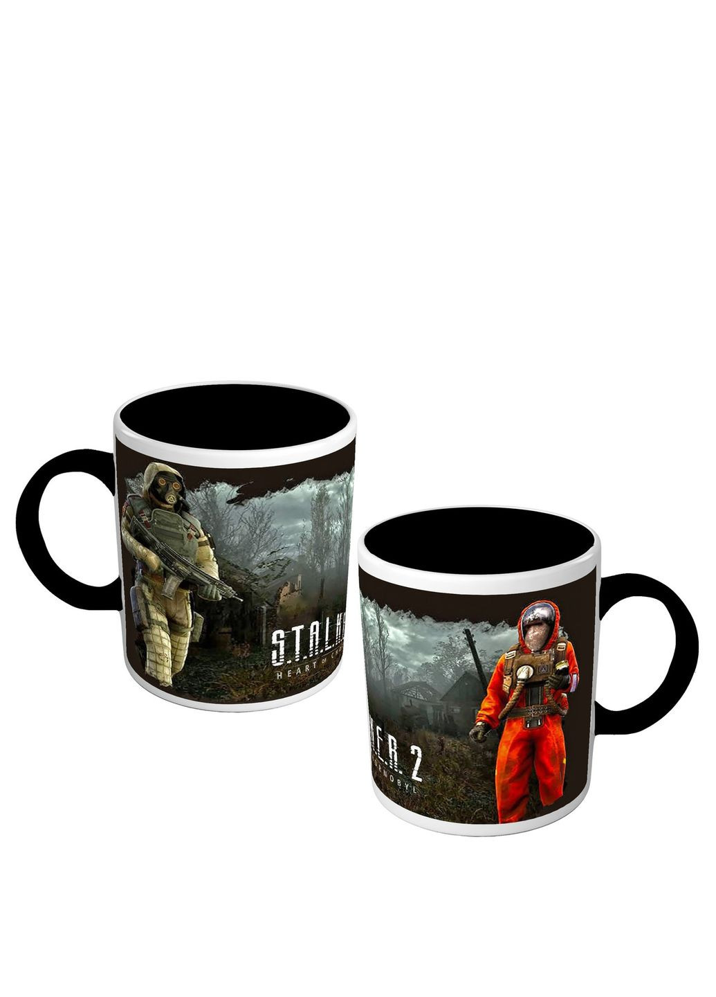 Чашка кольорова по мотивам комп'ютерної гри Сталкер S.T.A.L.K.E.R. 2 No Brand (313104639)