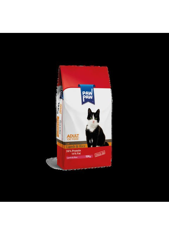 Сухой Корм Pawpaw Премиум для взрослых кошек с Ягнем и Рисом 15 кг Hermos (368700806)