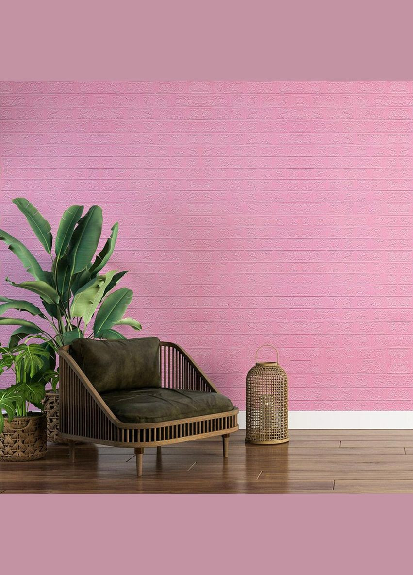 Самоклеящаяся 3D панель под розовый кирпич 3080x700x3мм SW-00001757 Sticker Wall (329897060)