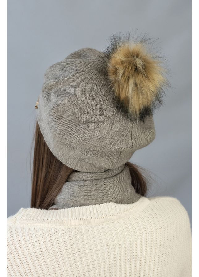 Жіночий комплект бере на флісі та шарф Ляманта Braxton (360506793)