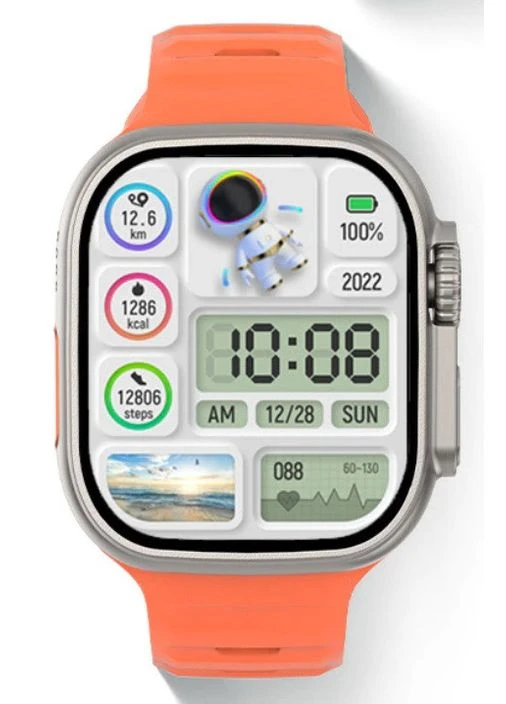 Умные Часы Оранжевые Смарт Часы Dt8 Atmo Ultra Orange (английская Версия) Seli UWatch (392714485)