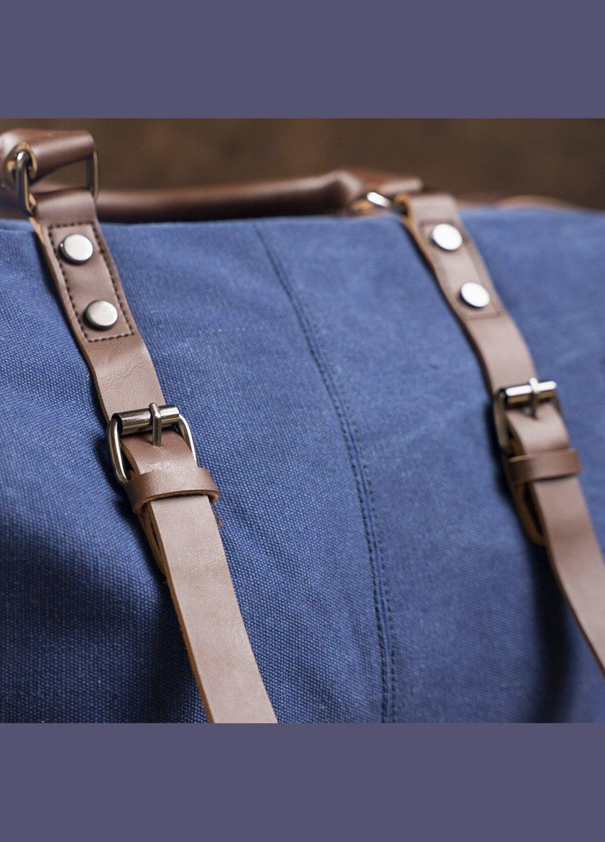 Дорожня сумка текстильна велика 20083 Синя Vintage (297129814)