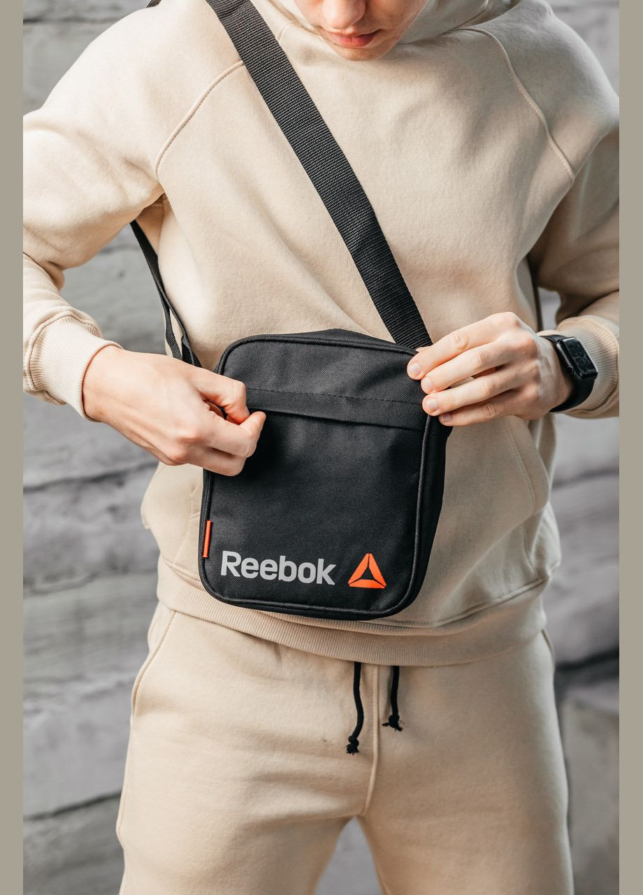 Барстека, Мужская сумка через плечо, Текстильная барсетка на три отделения, Брендовая сумка Reebok (333705198)