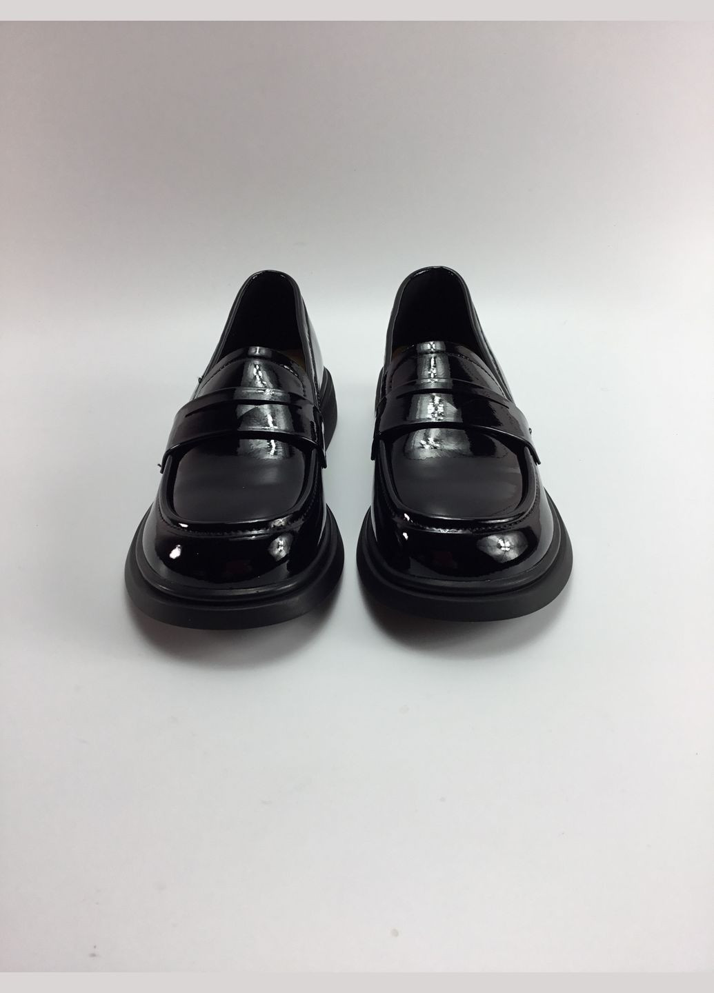 Iva Женские лоферы лоферы черный з натуральная кожа, украина — всесезон (316653982)