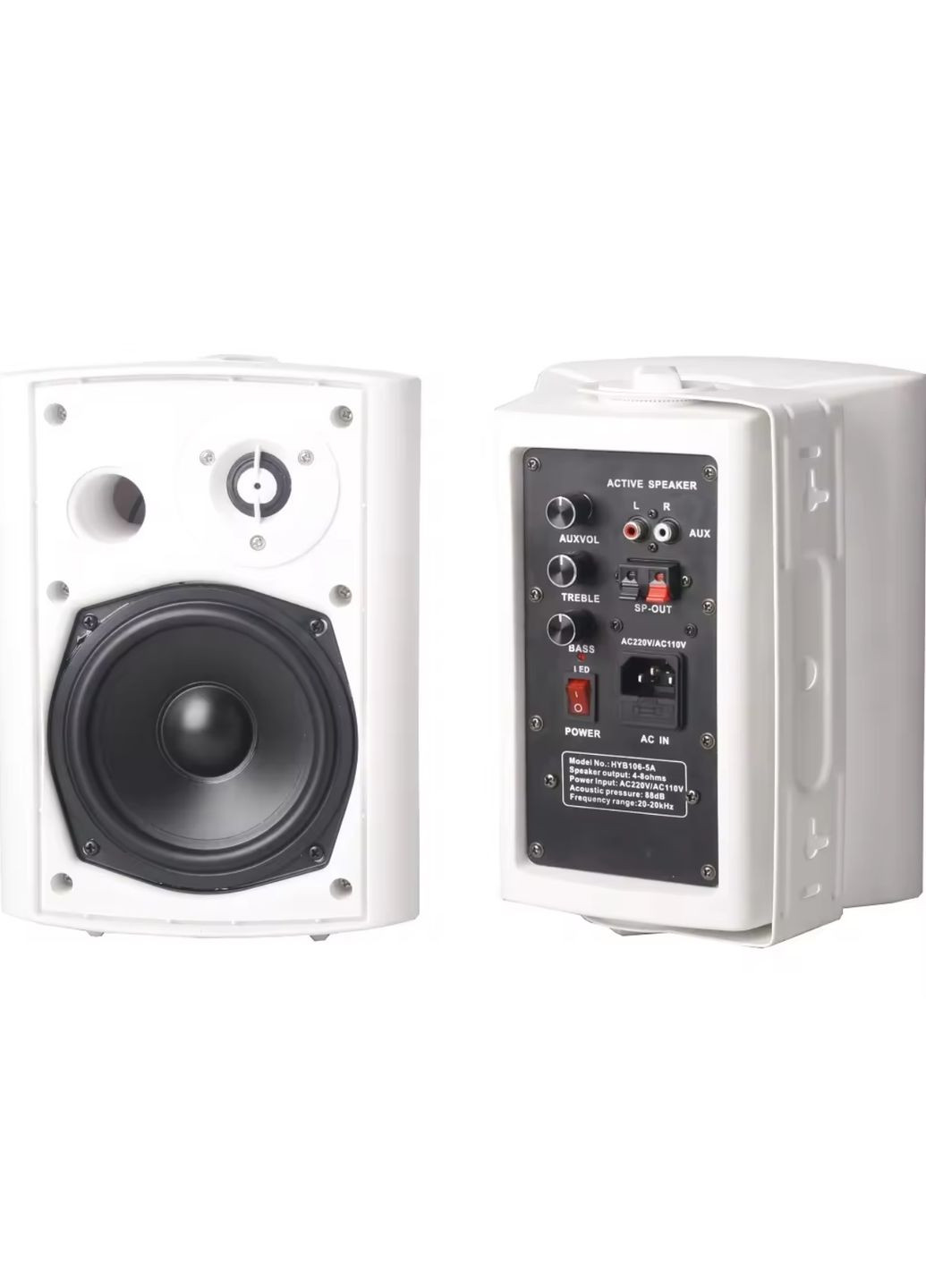 Настінна акустика HYB106-5AW активная + пассивная с Bluetooth L-Frank Audio (328056675)