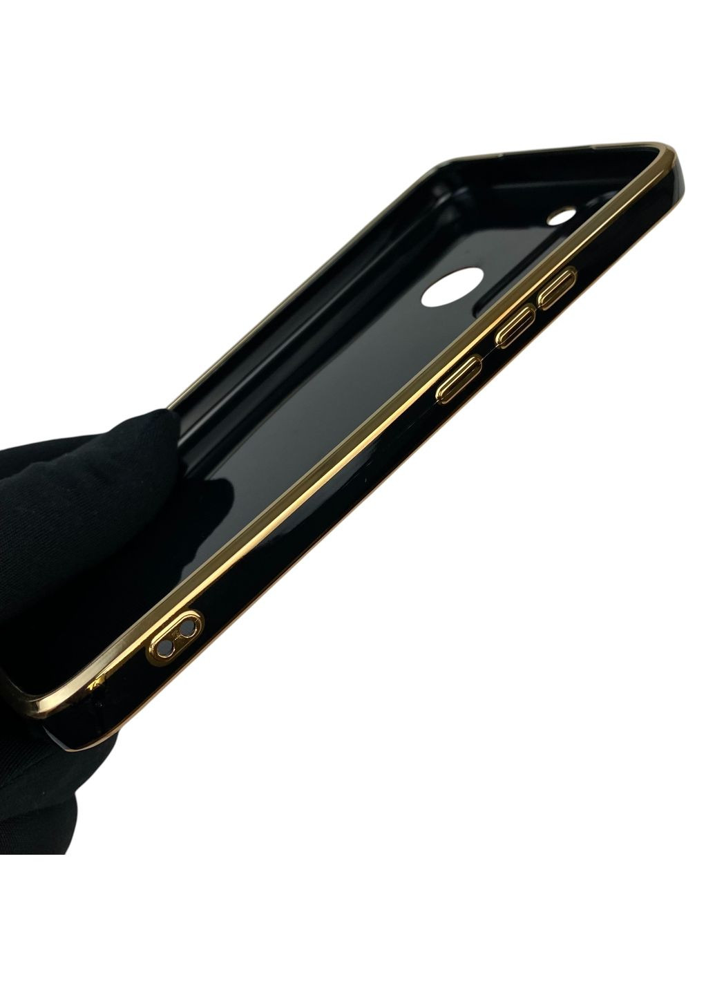 Чехол для POP 5 LTE BD4i с кольцом MagSafe с золотой окантовкой на техно поп 5 лте черный gs1 Tecno (366232161)