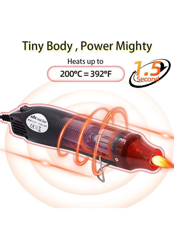 Термопистолет горячего воздуха 300 Вт. No Brand (302242197)