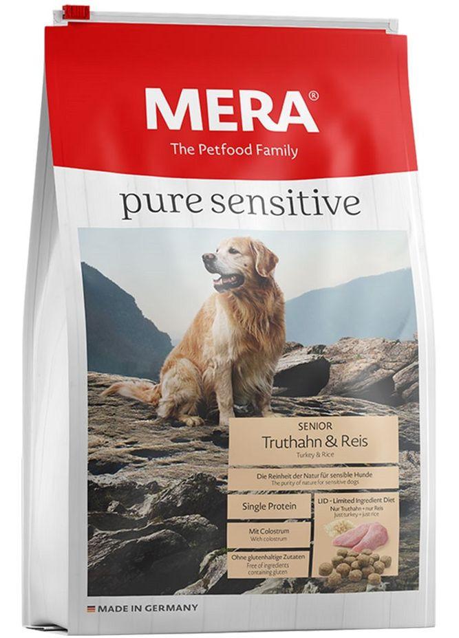 Сухий корм для літніх собак ps Senior Truthan&Reis з індичкою та рисом 1 кг (4025877570261) Mera (364786474)