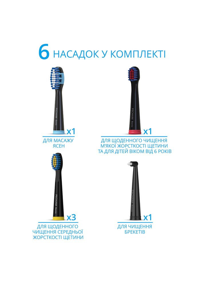 Зубна щітка Black Travel (0290119080202) PECHAM (306581984)