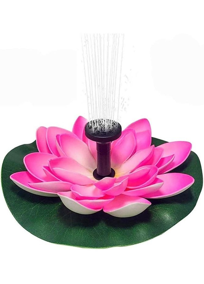 Мини-фонтан для водоемов в форме цветка "Розового лотоса" с солнечной батареей China (354827569)