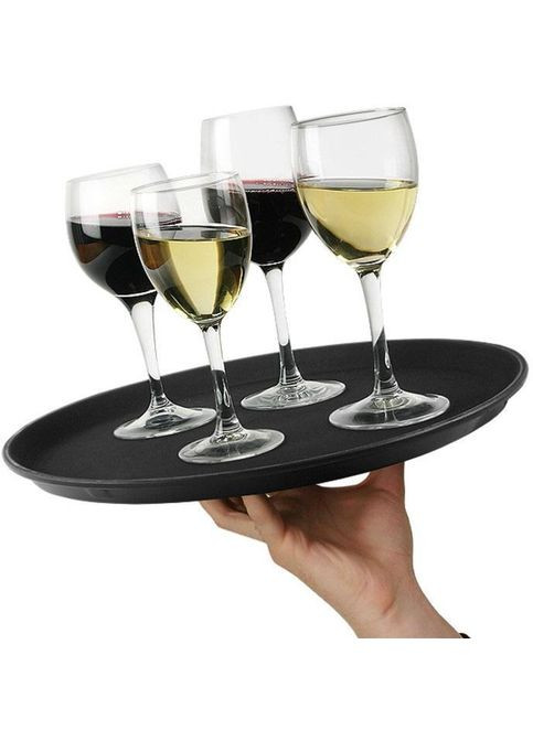 Піднос офіціанта Anti-Slip круглий Ø36см з антислизьким покриттям Empire (330018123)