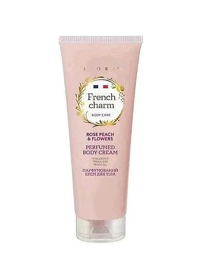 Парфюмерный крем для тела French Charm Rose Peach & Flowers Body Cream 260ml (1361384-25787936) Liora (368625010)