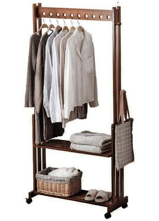 Стійка вішалка для одягу з дерева Болгарі капучино (СВГ-004509) No Brand (328082284)