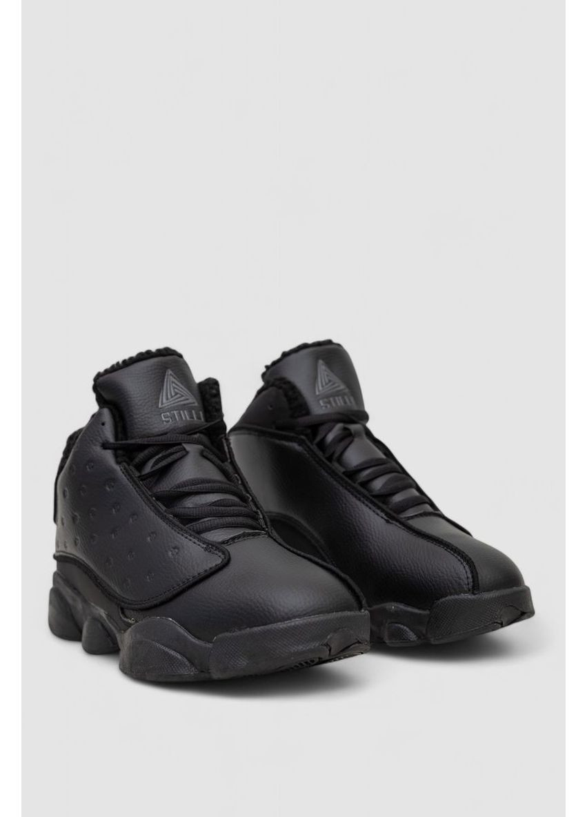 Чорні Осінні кросівки чоловічі зимові на хутрі Sport Line Кроссовки