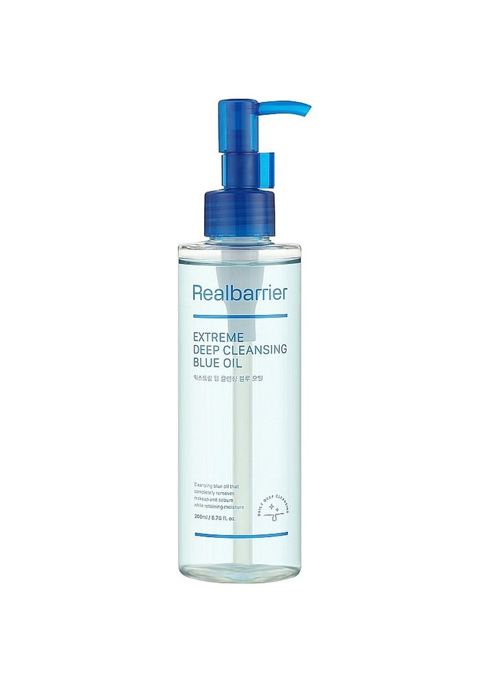 Увлажняющее гидрофильное масло с керамидами Extreme Deep Cleansing Blue Oil 200 мл (8809911692562) Real Barrier (365867917)