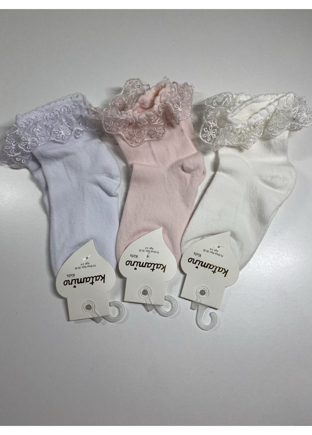 Белые носки 3 пары Katamino (349809048)