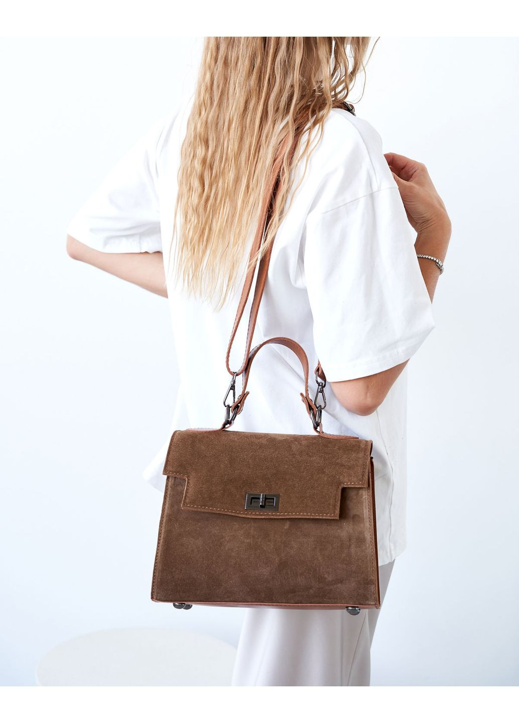 Сумка женская кросс боди нат. замша (wel-15252) оранжевый WeLassie (361317180)