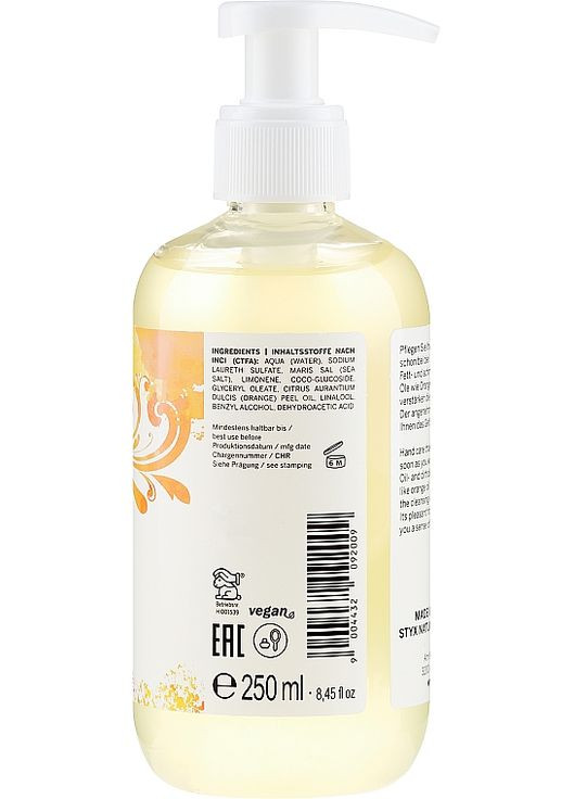 Рідке мило з апельсиновою олією Hand Soap With Orange Oil 1000ml (705375-149330) STYX Naturcosmetic (368664902)