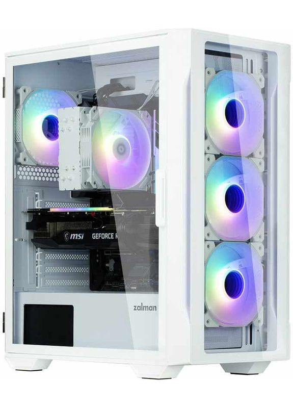 Корпус I3 Neo TG Tempered Glass без БЖ White (I3NEOTGWHITE) Zalman (361853588)